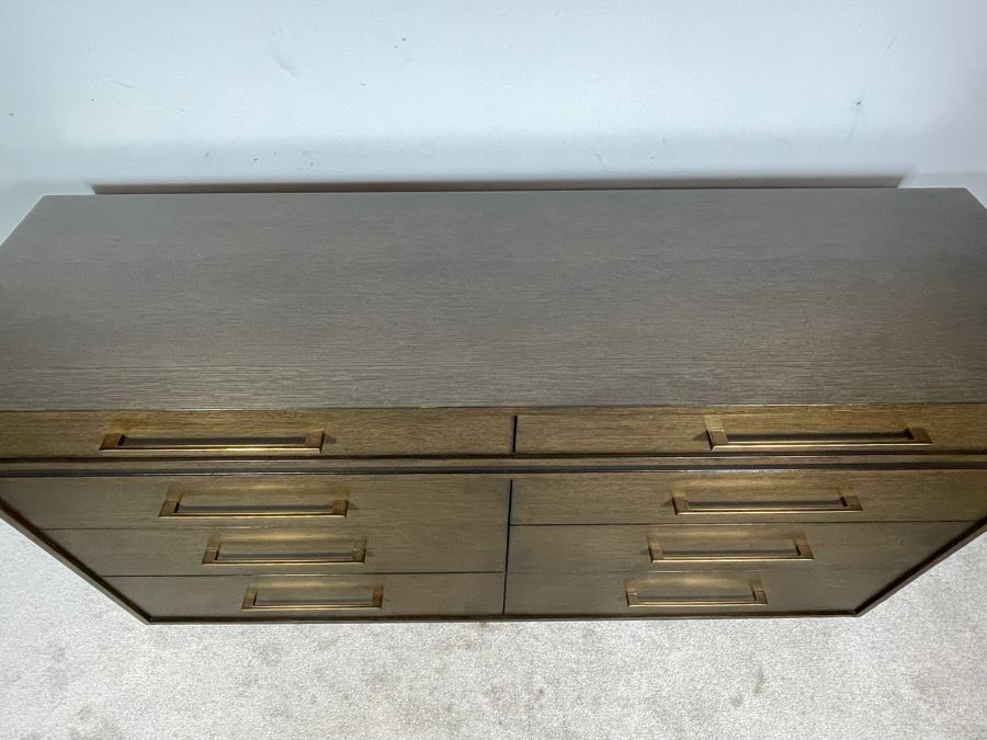 Contemporary Modern 8-Drawer Chest Of Drawers Double Dresser By Lexington Collonade Design 68W X 22D X 36H Solid Wood Retailed For $2,500 [Photo 6]