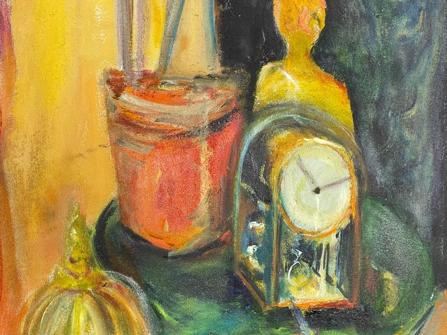 Large Original Joan Lohrey Signed Painting On Canvas 36 X 40 [Photo 8]