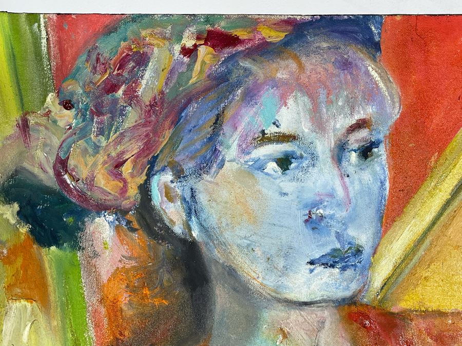 Large Original Joan Lohrey Signed Painting On Canvas 36 X 40 [Photo 5]