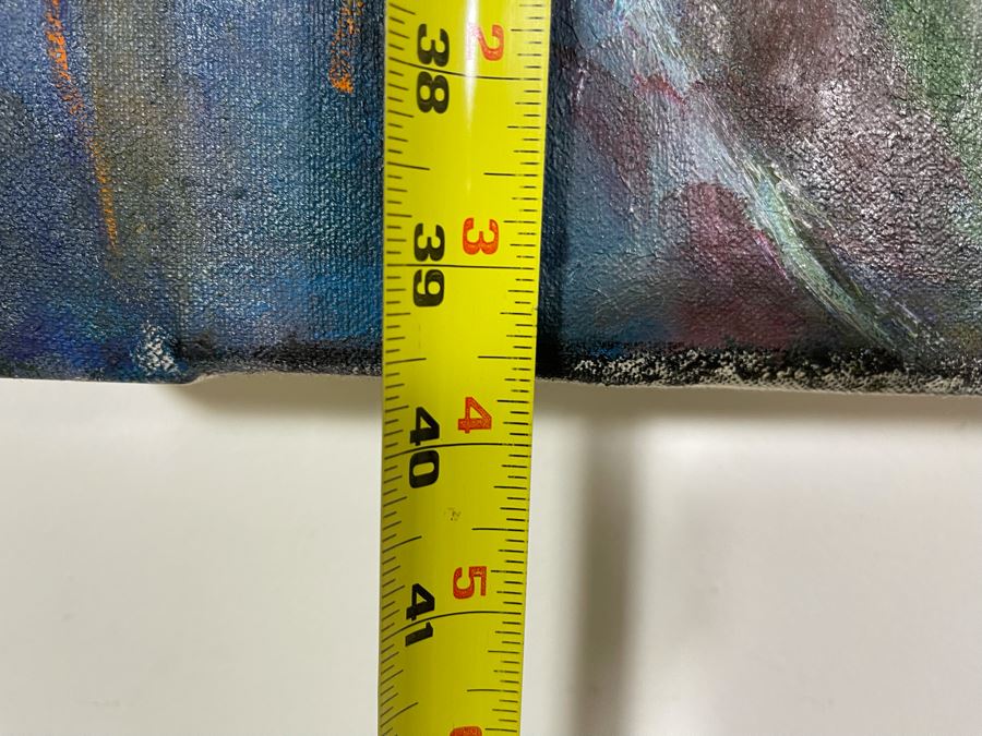 Large Original Joan Lohrey Signed Painting On Canvas 36 X 40 [Photo 10]