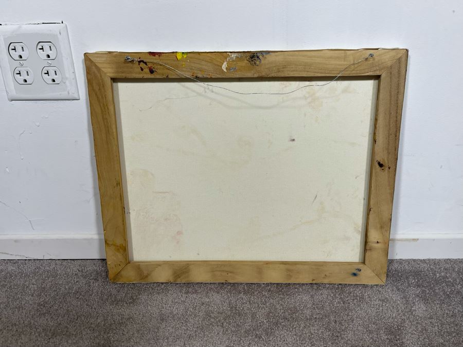 Original Joan Lohrey Signed Painting On Canvas Of Parrots 20 X 16 [Photo 8]