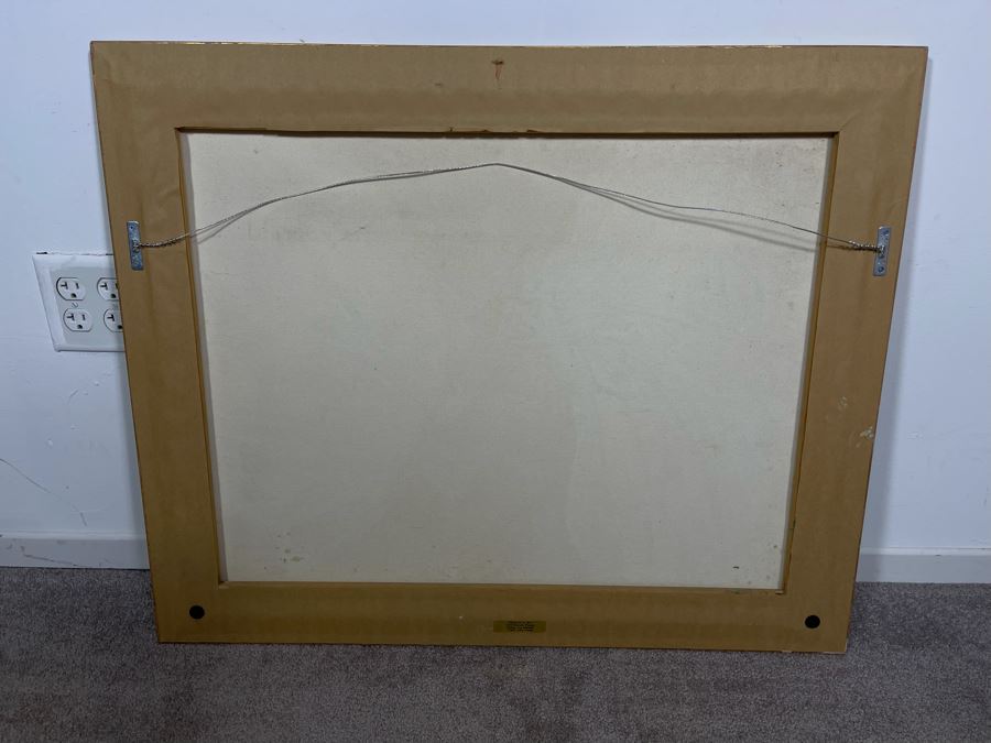 Original Framed Joan Lohrey Signed Painting On Canvas Of Butterflies 30 X 24 [Photo 9]