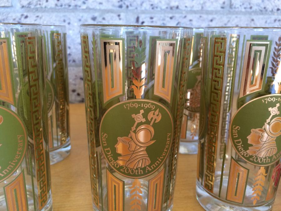 1969 San Diego 200th Anniversary High Ball Glasses 1769-1969 [Photo 4]