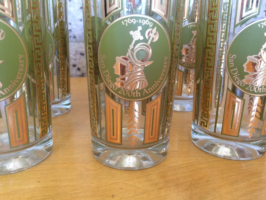 1969 San Diego 200th Anniversary High Ball Glasses 1769-1969 [Photo 3]