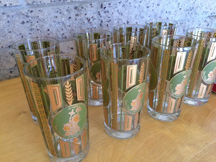 1969 San Diego 200th Anniversary High Ball Glasses 1769-1969 [Photo 6]