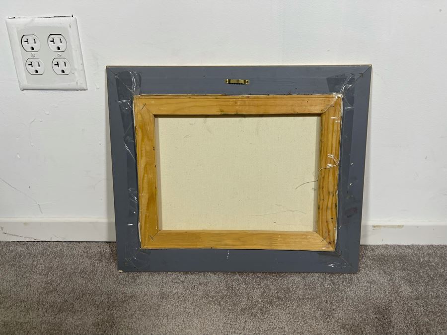 Original Joan Lohrey Signed Framed Plein Air Painting On Canvas Of Southern California Coastline 14 X 11 [Photo 8]