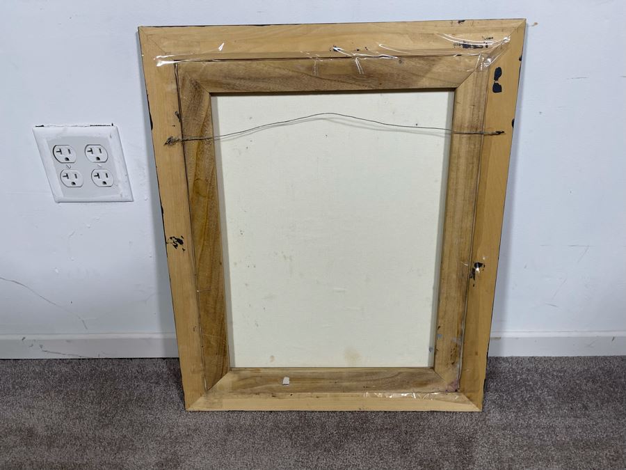 Original Joan Lohrey Signed Framed Painting On Canvas Of Winter Mountain Scene 16 X 20 [Photo 7]