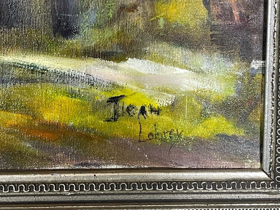 Original Joan Lohrey Signed Framed Painting On Canvas Of Cathedral City Scene 16 X 20 [Photo 7]