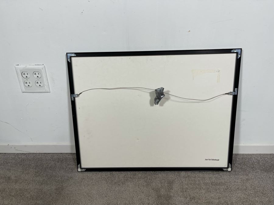 Original Early Joan Lohrey Framed Painting Of Circus Scene (Signed Joan Van Valkenburgh On Back - Maiden Name - Father Was Artist H. A. Van Valkenburgh) [Photo 8]