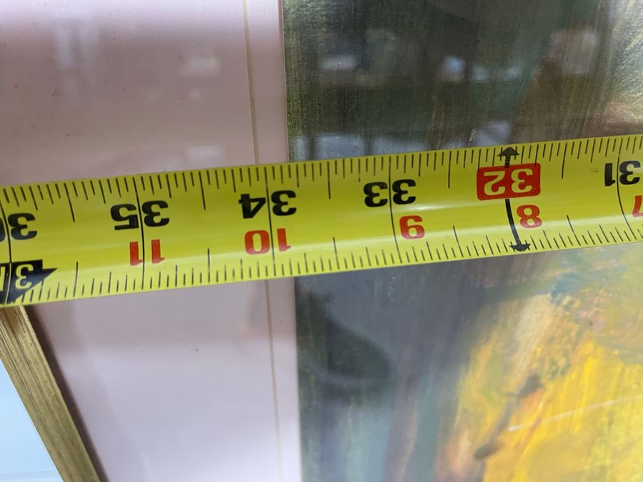 Original Joan Lohrey Framed Signed Abstract Modernist Painting 34 X 23 (Behind Plexiglass - Slight Background Reflection Showing Up In Photos) [Photo 13]