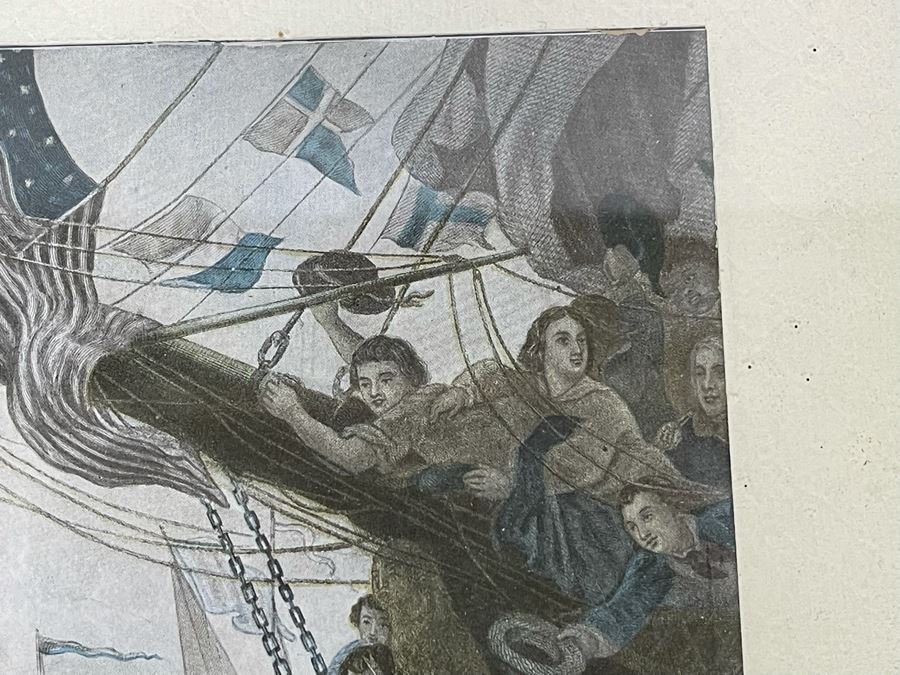 Vintage Framed Print Of 'How New York Welcomed Our First President - George Washington' By Joseph Laing 18 X 14 [Photo 14]