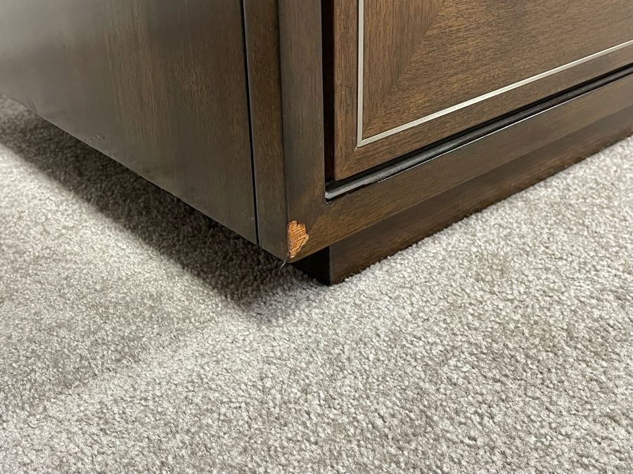 Contemporary Modernist Buffet Credenza By Lexington - Macarthur Park 74W X 20D X 33.5H Solid Wood - Very Heavy - Retails For $3,800 [Photo 16]