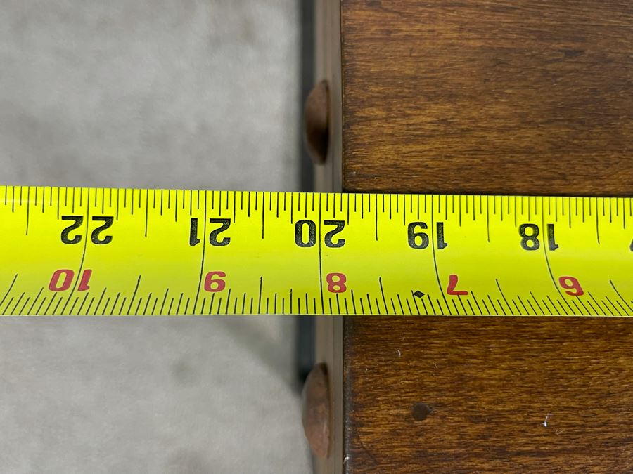 Industrial Wood Top With Steel Base Side Table 20W X 19H [Photo 9]