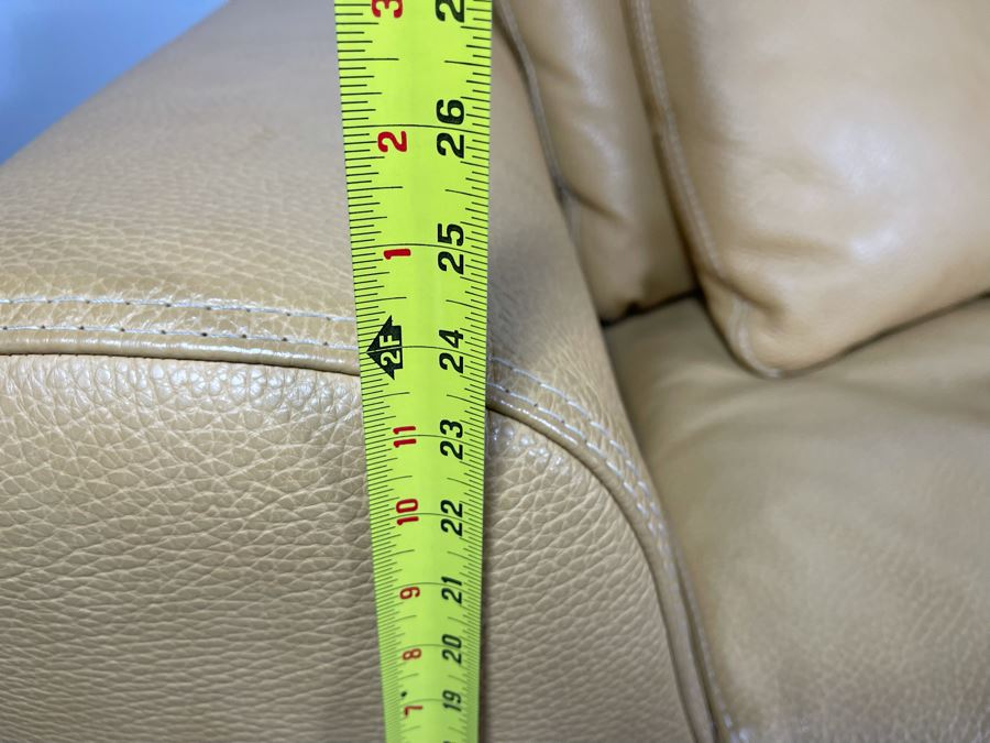 High End Roche Bobois Modern European Design Premium Leather Sofa 80W X 41D X 25H - Sofa Is Very Heavy - Client's La Jolla Home Was Featured In San Diego Home/Garden Lifestyles Annual Remodeling Issue - Retails $10,000 [Photo 17]