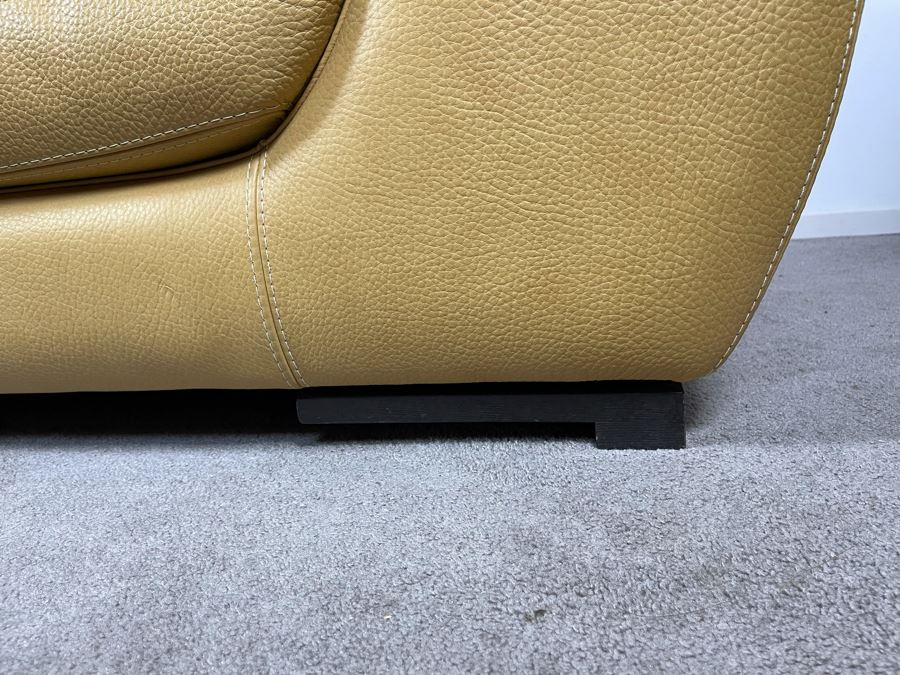 High End Roche Bobois Modern European Design Premium Leather Sofa 80W X 41D X 25H - Sofa Is Very Heavy - Client's La Jolla Home Was Featured In San Diego Home/Garden Lifestyles Annual Remodeling Issue - Retails $10,000 [Photo 8]