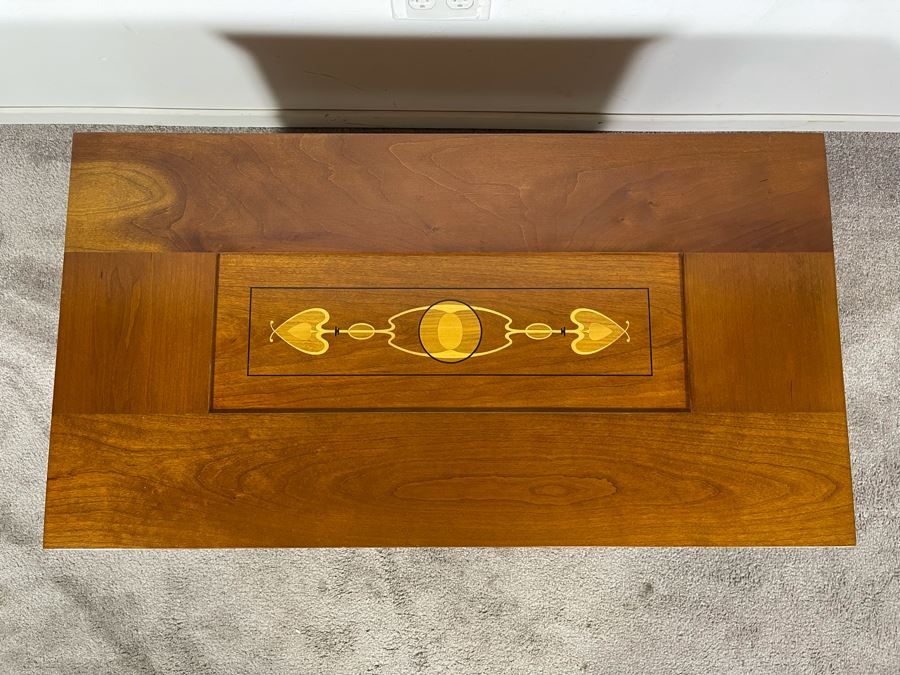 Stickley Furniture Inlaid Cedar Hope Blanket Chest With Casters 32W X 17D X 18H [Photo 4]