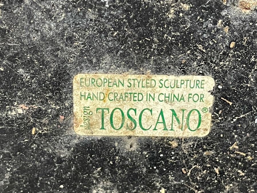 Egyptian Figure With Tray Hand Painted By Artist Joan Lohrey - Toscano Design 12W X 18D X 35H [Photo 12]