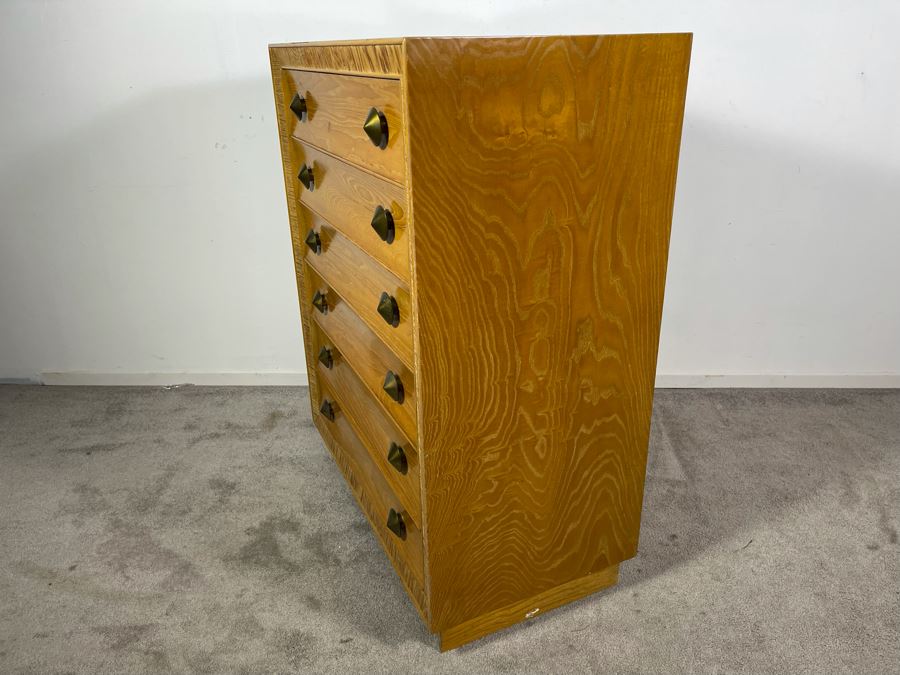 Paul Frankl Mid-Century Modern Chest Of Drawers Dresser For Brown-Saltman 6 Drawers [Photo 10]