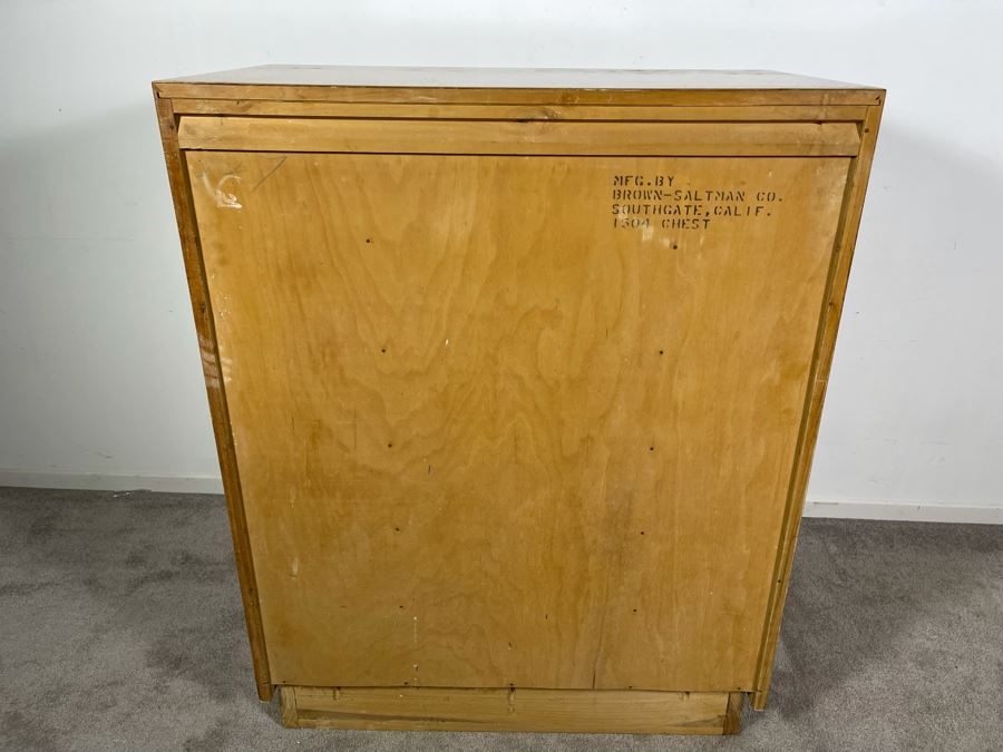 Paul Frankl Mid-Century Modern Chest Of Drawers Dresser For Brown-Saltman 6 Drawers [Photo 12]