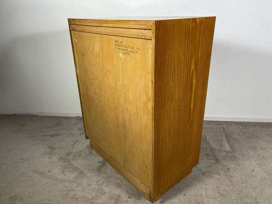 Paul Frankl Mid-Century Modern Chest Of Drawers Dresser For Brown-Saltman 6 Drawers [Photo 14]
