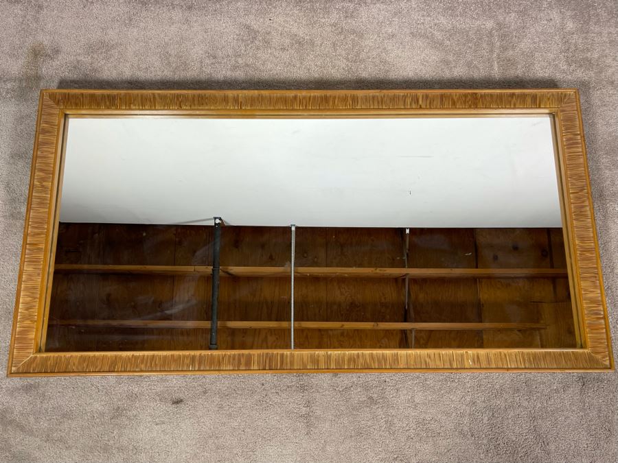 Paul Frankl Mid-Century Modern Wall Mirror For Brown-Saltman 53.5 X 28 [Photo 3]