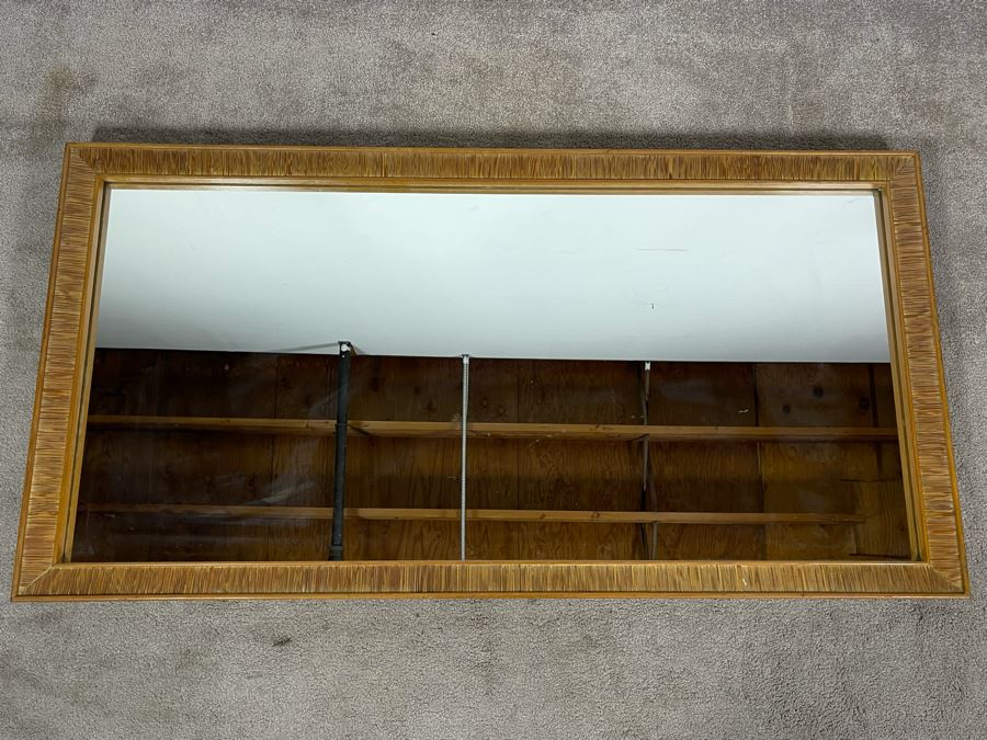 Paul Frankl Mid-Century Modern Wall Mirror For Brown-Saltman 53.5 X 28 [Photo 4]