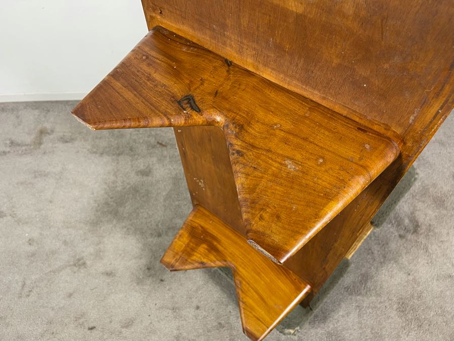 Pair Of Mid-Century Modern Veneered 8 Drawer Chest Of Drawers Dressers (Note Veneer is Chipped And Lifting On Drawers - See Photos) Each 39.5W X 18D X 35H [Photo 24]