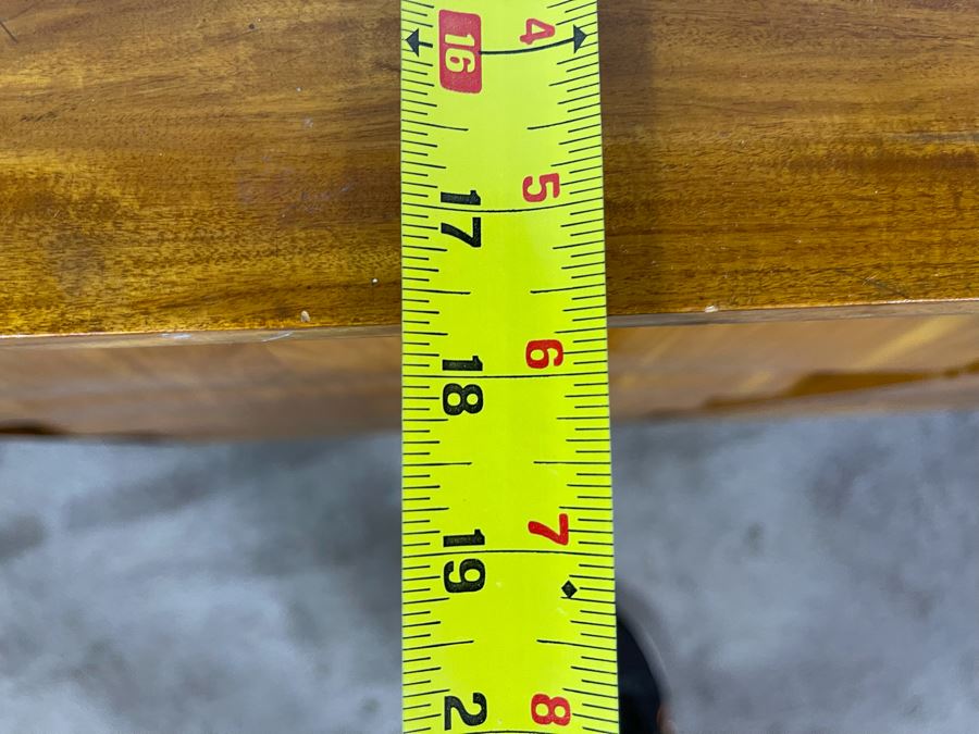 Pair Of Mid-Century Modern Veneered 8 Drawer Chest Of Drawers Dressers (Note Veneer is Chipped And Lifting On Drawers - See Photos) Each 39.5W X 18D X 35H [Photo 22]