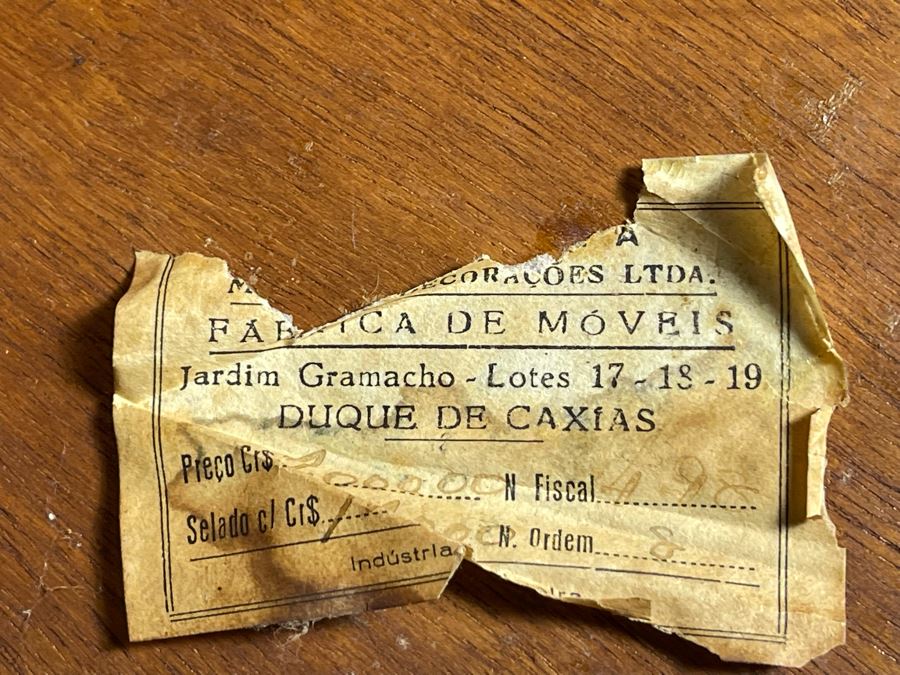 Pair Of Mid-Century Modern Veneered 8 Drawer Chest Of Drawers Dressers (Note Veneer is Chipped And Lifting On Drawers - See Photos) Each 39.5W X 18D X 35H [Photo 26]