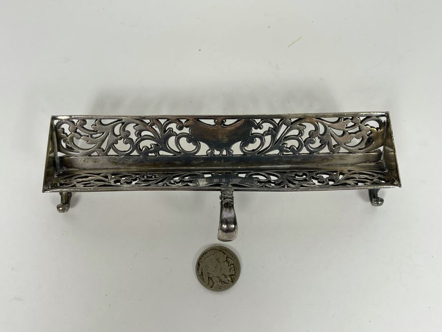 Vintage Silverplate Footed Sugar Cube Holder Server [Photo 6]