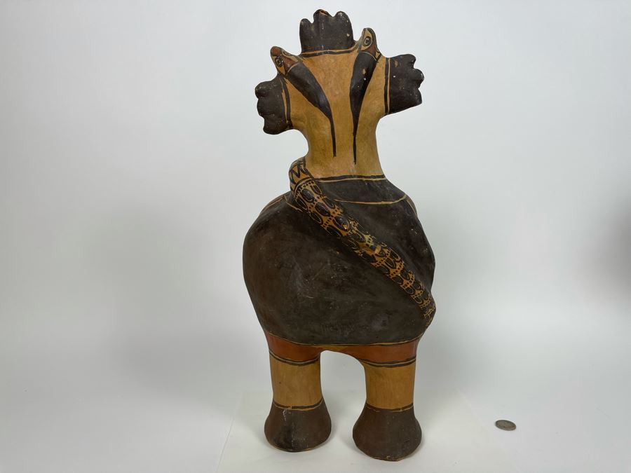 Vintage Mexican Pottery Sculpture 16'H [Photo 8]