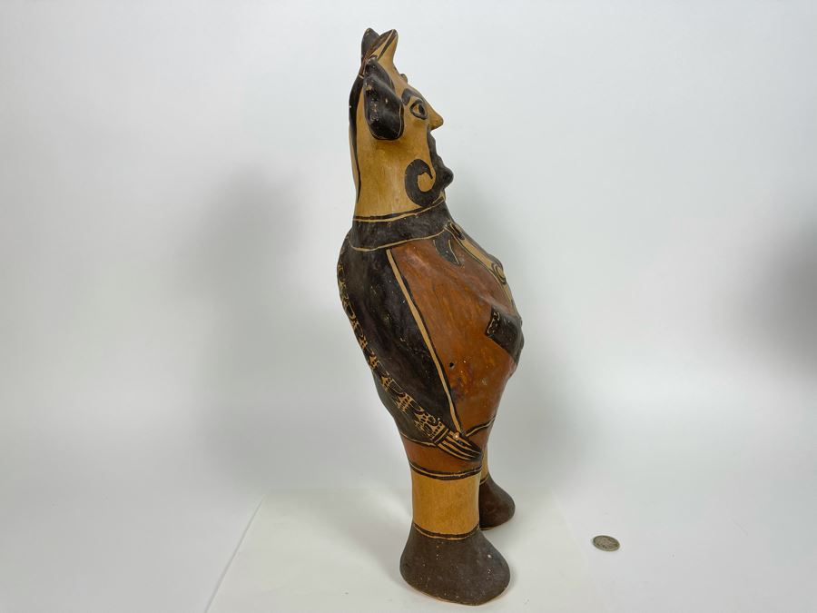 Vintage Mexican Pottery Sculpture 16'H