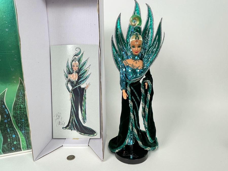 Neptune Fantasy Barbie Doll By Bob Mackie Fourth In The Bob Mackie Barbie Collection With Box Mattel 1992 [Photo 11]