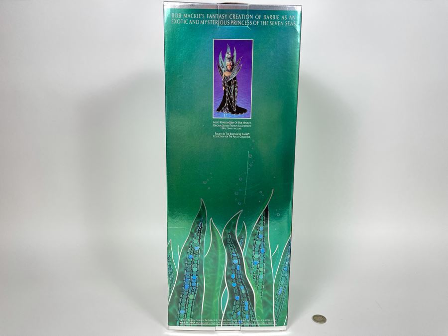 Neptune Fantasy Barbie Doll By Bob Mackie Fourth In The Bob Mackie Barbie Collection With Box Mattel 1992 [Photo 4]