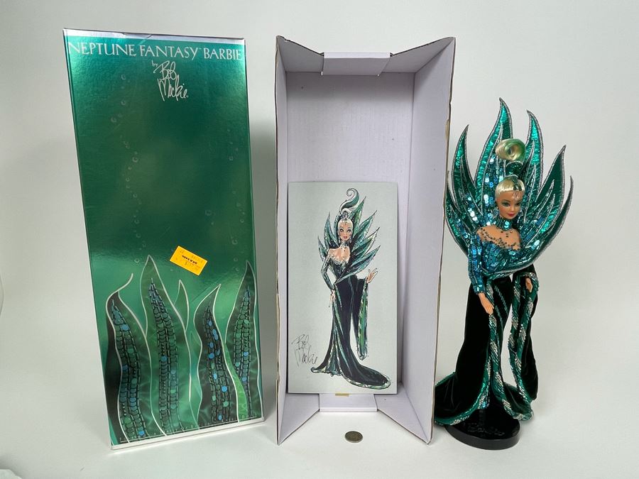 Details about   Brand New Bob Mackie ‘Neptune Fantasy’ LE  1992 Collector Barbie Doll 