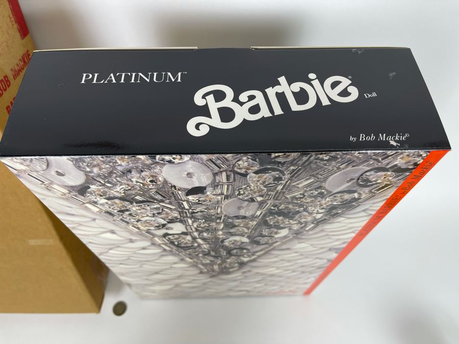 Platinum Barbie Doll By Bob Mackie Third In The Bob Mackie Barbie Collection New In Box Mattel 1991 [Photo 4]