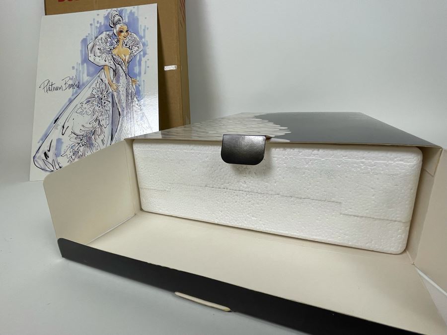 Platinum Barbie Doll By Bob Mackie Third In The Bob Mackie Barbie Collection New In Box Mattel 1991 [Photo 10]