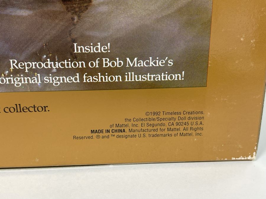 Empress Bride Barbie Doll By Bob Mackie Fifth In The Bob Mackie Barbie Collection New In Box Mattel 1992 [Photo 8]