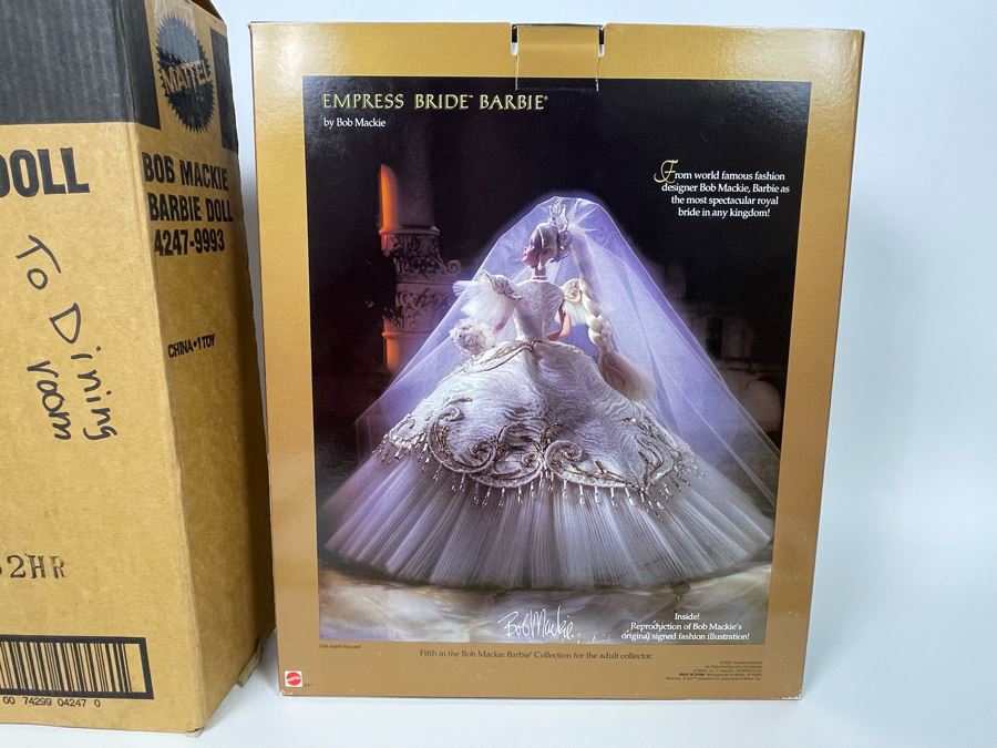 Empress Bride Barbie Doll By Bob Mackie Fifth In The Bob Mackie Barbie Collection New In Box Mattel 1992 [Photo 7]