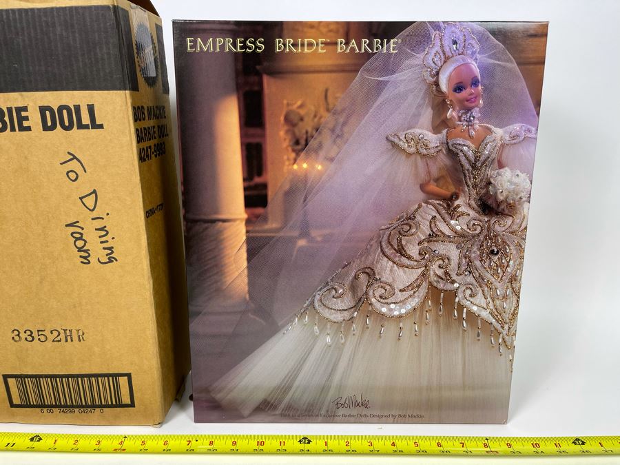 Empress Bride Barbie Doll By Bob Mackie Fifth In The Bob Mackie Barbie Collection New In Box Mattel 1992 [Photo 1]