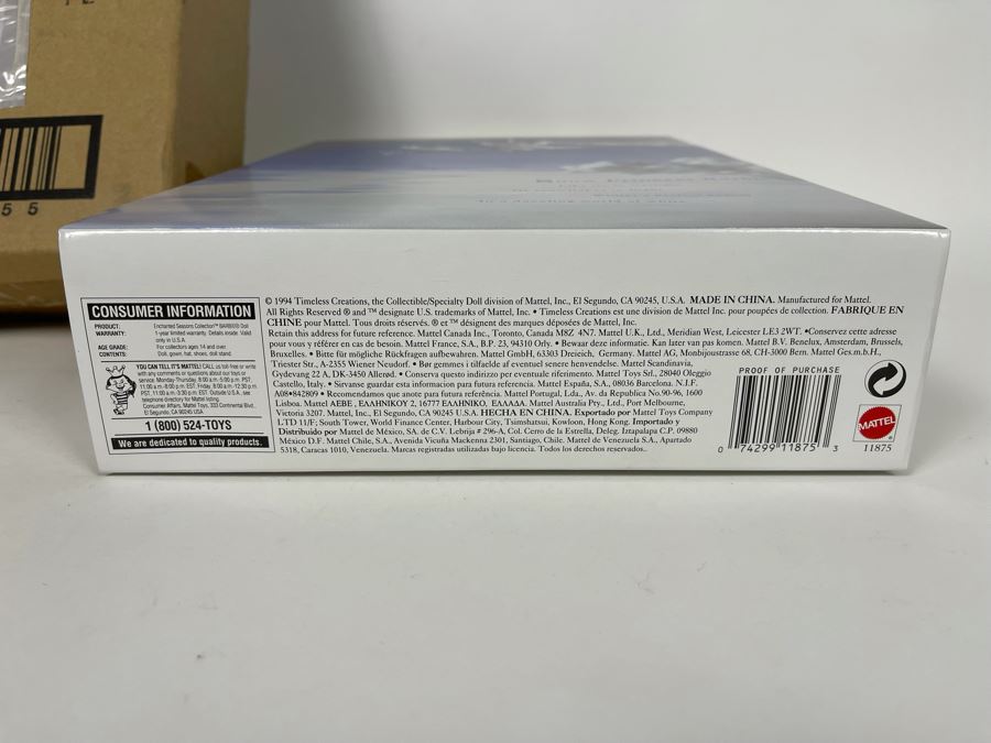 Snow Princess Barbie Enchanted Seasons Collections Winter Edition First In Series New In Box Mattel 1994 [Photo 5]