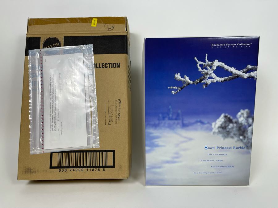 Snow Princess Barbie Enchanted Seasons Collections Winter Edition First In Series New In Box Mattel 1994 [Photo 2]