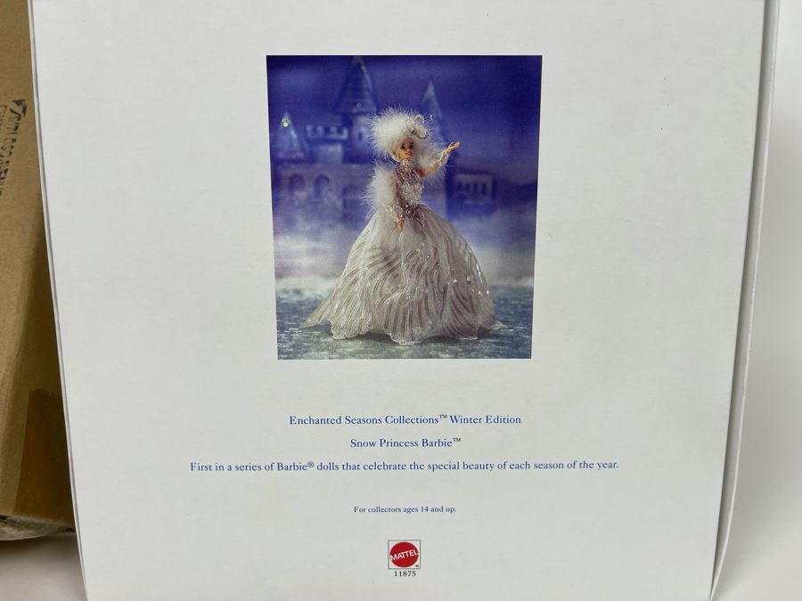Snow Princess Barbie Enchanted Seasons Collections Winter Edition First In Series New In Box Mattel 1994 [Photo 7]