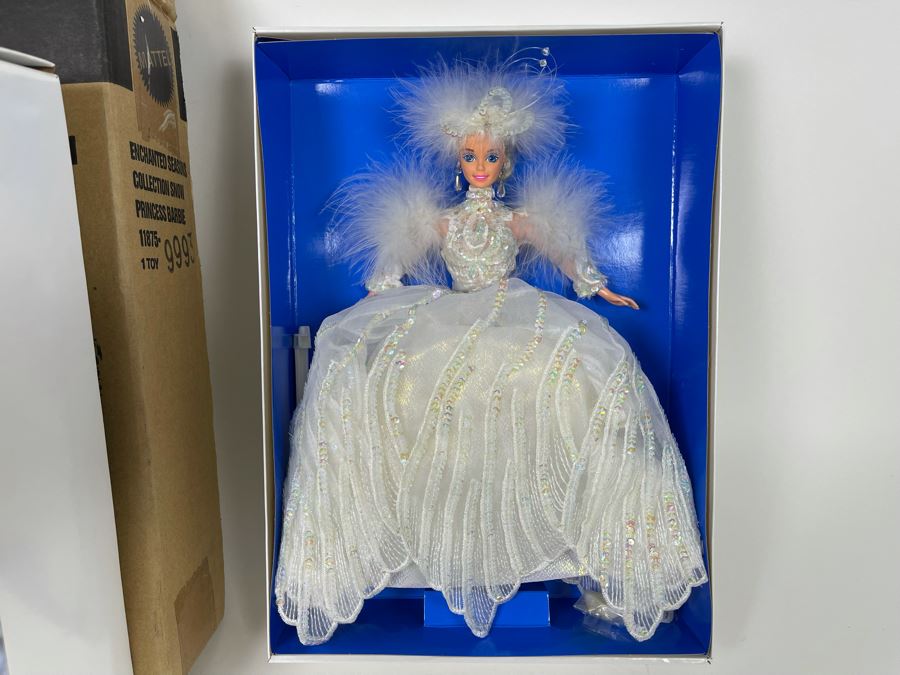 Snow Princess Barbie Enchanted Seasons Collections Winter Edition First In Series New In Box Mattel 1994 [Photo 8]