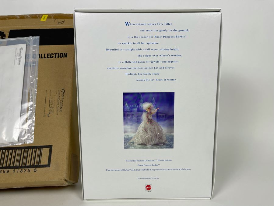 Snow Princess Barbie Enchanted Seasons Collections Winter Edition First In Series New In Box Mattel 1994 [Photo 6]