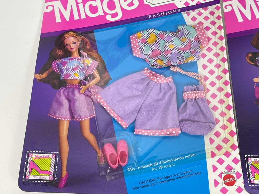 Set Of Four New Midge Wedding Day Barbie Clothes Mattel 1990 [Photo 7]