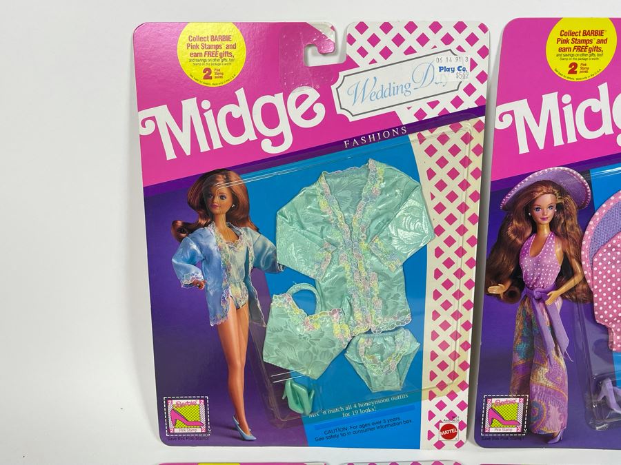 Set Of Four New Midge Wedding Day Barbie Clothes Mattel 1990 [Photo 3]