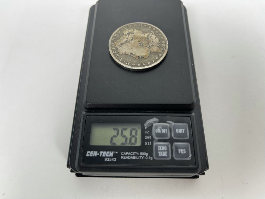 Antique 1899 U.S. Silver Morgan Dollar 25.8g [Photo 7]
