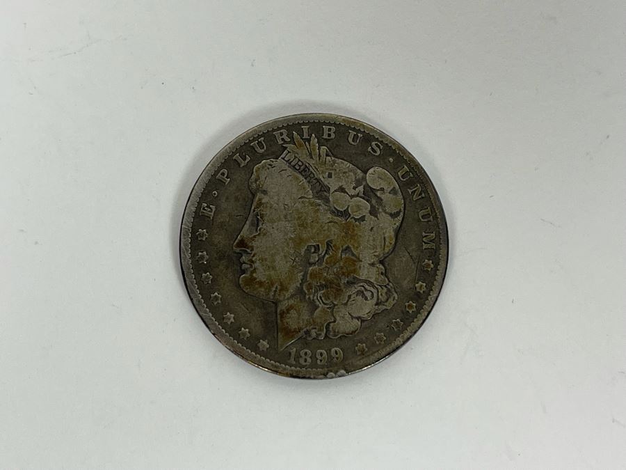 Antique 1899 U.S. Silver Morgan Dollar 25.8g [Photo 2]