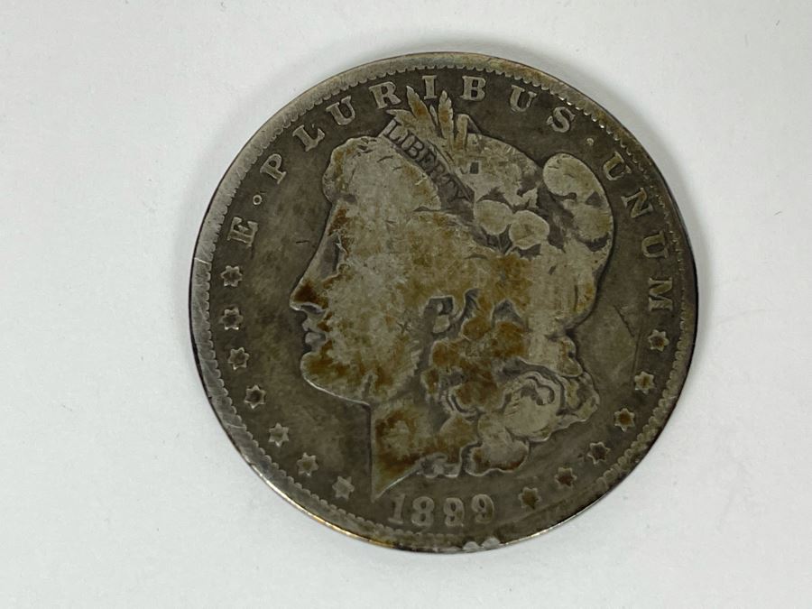 Antique 1899 U.S. Silver Morgan Dollar 25.8g [Photo 4]